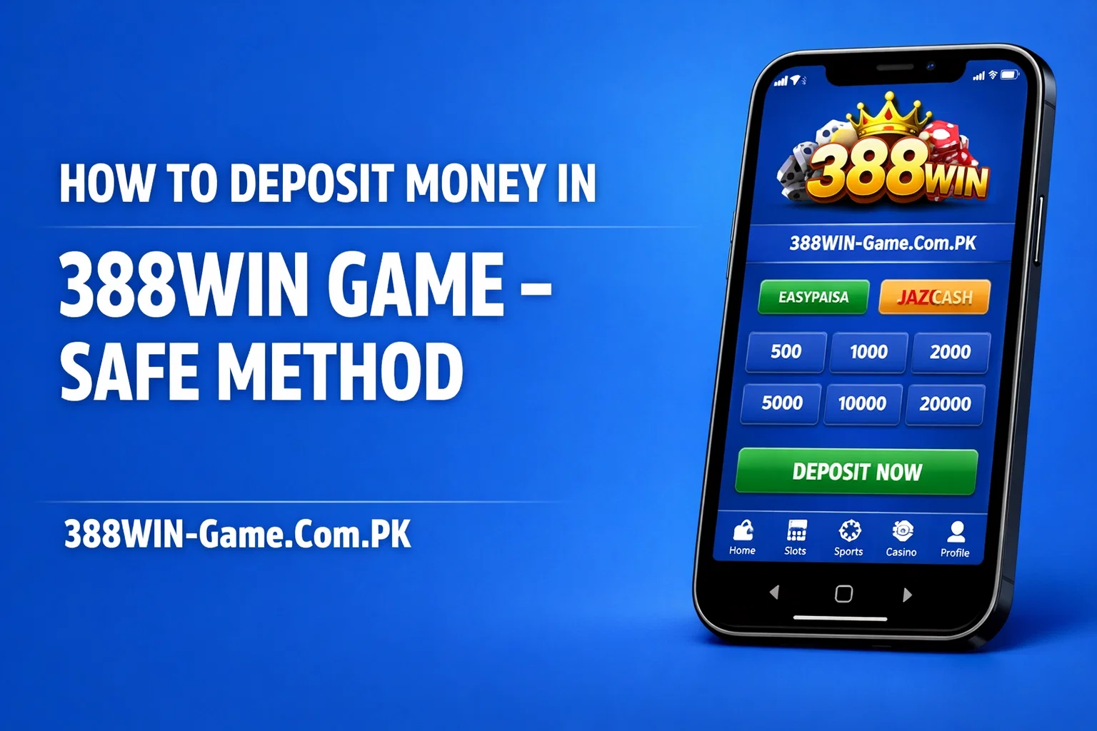 How to Deposit Money in 388WIN Game